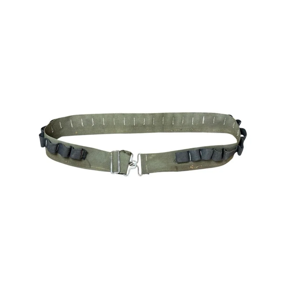 Vintage 31 Shotgun Shell Ammo Belt Bandolier Military Style Olive Drab Green 36